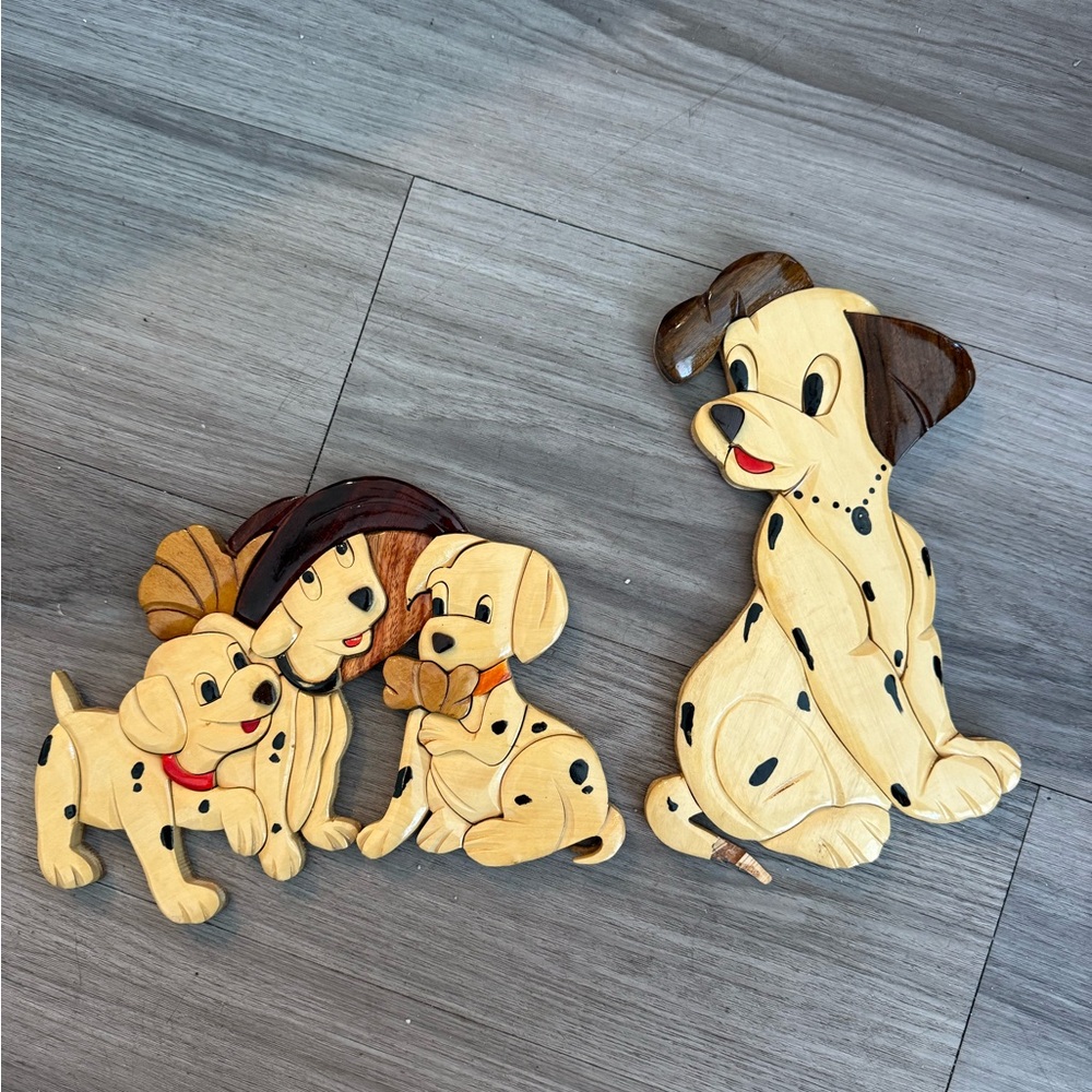 Handcrafted Wood Disney Dalmatian Dog Wall Decor